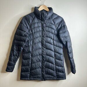 The North Face Long 600 Down Insulated Jacket Womens Black Small Parka Outdoor